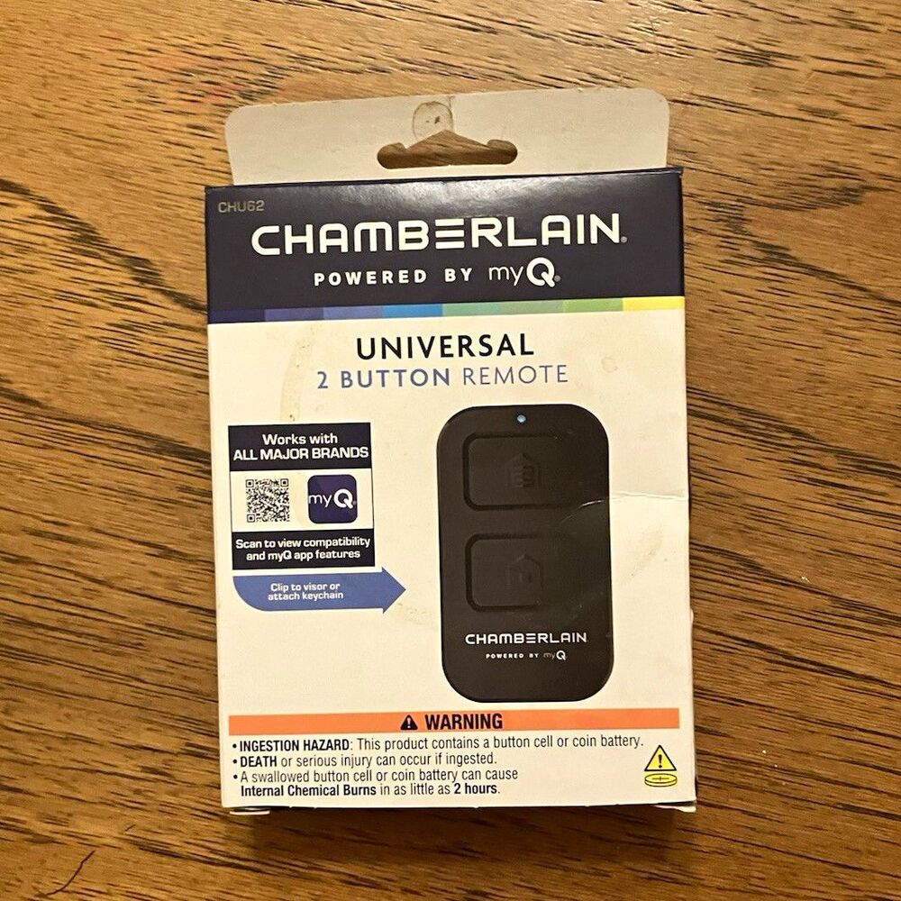 Chamberlain CHU62 myQ Universal 2-Button Garage Door Remote w/ Battery